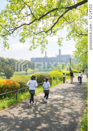 Imperial Palace Running Course and Runner 5214503