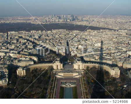 巴黎鎮從埃菲爾鐵塔 5214986