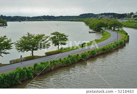 步行水戶·森巴湖和櫻川 5218483