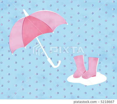 傘和靴子的例證 5218667