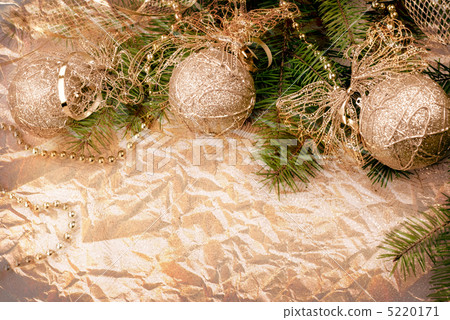 Christmas decoration on fir branch 5220171