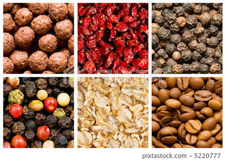 Selection of various food backgrounds 5220777