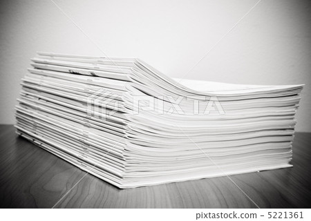 Stack of white journals Stack of white journals 5221361