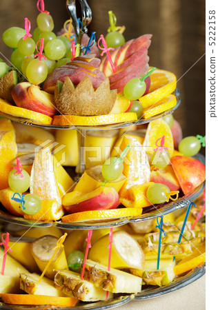 Fruits on silver stand 5222158