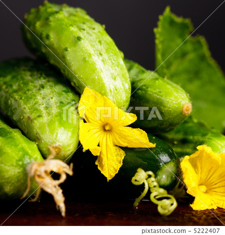 Cucumbers on black 5222407