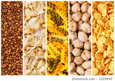 Selection of various food backgrounds 5229940