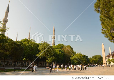 Hippodrome, Blue Mosque on the left and 3 obelisks in the back Hippodrome, Blue Mosque on the left and 3 obelisks in the back 5231222