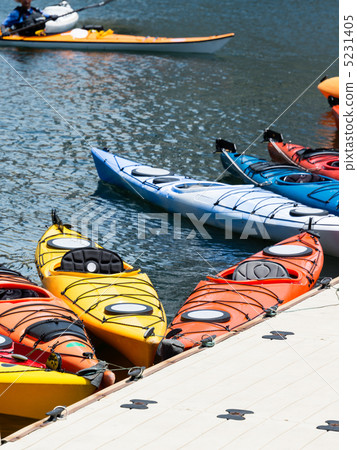 Colorful sea kayaking Colorful sea kayaking 5231405