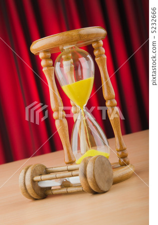 Hour glass in time concept Hour glass in time concept 5232666