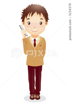 Male student illustration 5234379