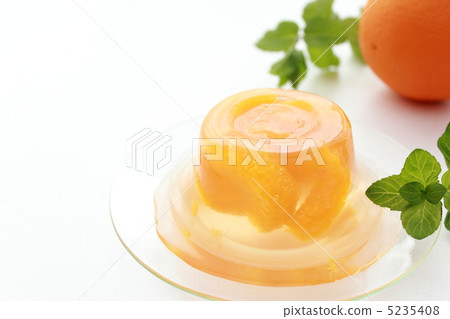 橙色果凍在夏天 5235408