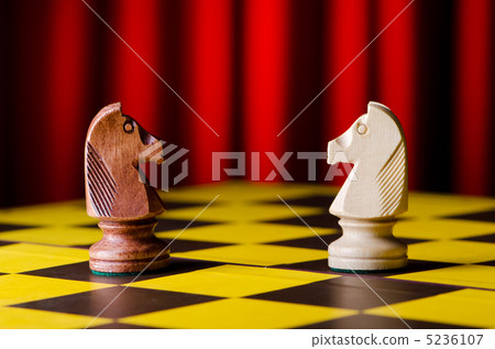 Concept of chess game with pieces 5236107