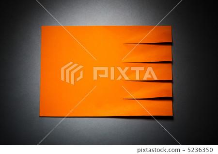 Tear off paper notice on the wall 5236350