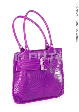 Woman accessory - stylish bag on white 5236928