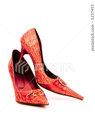 Red female shoes in fashion concept Red female shoes in fashion concept 5237455