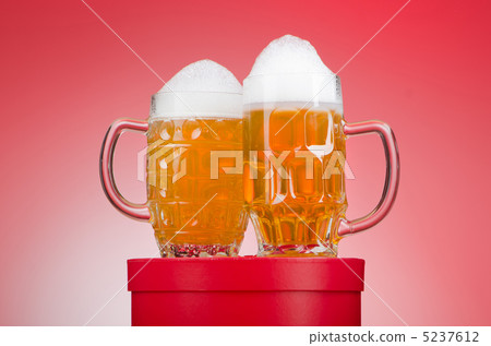 Beer glass on the table Beer glass on the table 5237612