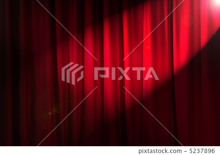 Brightly lit curtains in theatre concept 5237896