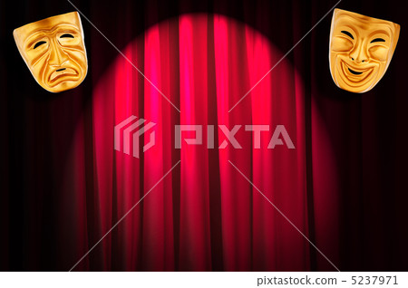 Theatre performance concept with masks 5237971