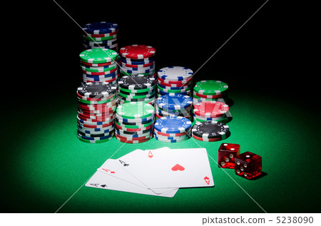 Casino concept with chips and cards Casino concept with chips and cards 5238090