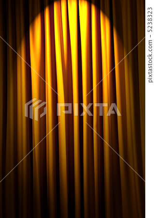 Brightly lit curtains in theatre concept Brightly lit curtains in theatre concept 5238323