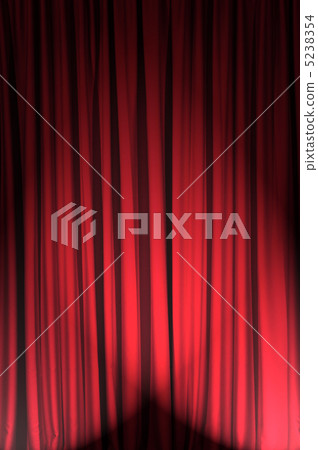Brightly lit curtains in theatre concept 5238354