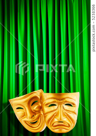 Theatre performance concept with masks 5238366