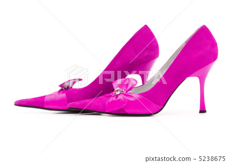 Female shoes on white background Female shoes on white background 5238675