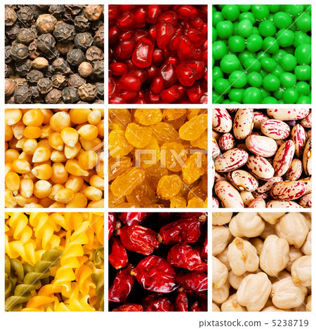 Selection of various food backgrounds 5238719