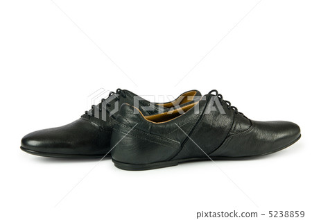 Black female shoes isolated on white Black female shoes isolated on white 5238859