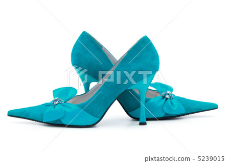 Female shoes on white background Female shoes on white background 5239015