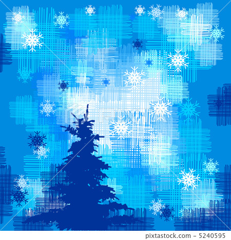christmas tree, vector 5240595