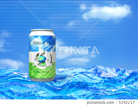 Recycling of aluminum cans and steel cans 5242217
