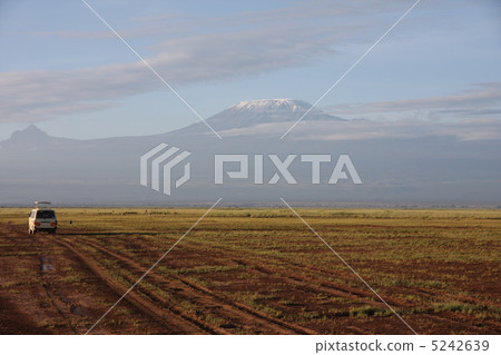 Kilimanjaro and Safari cars in Africa's highest peak Kilimanjaro and Safari cars in Africa's highest peak 5242639