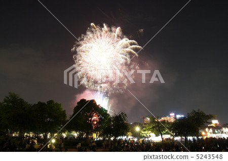 Tenjin Festival dedicated fireworks Tenjin Festival dedicated fireworks 5243548