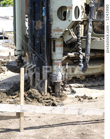 Piling work of new housing 5243990