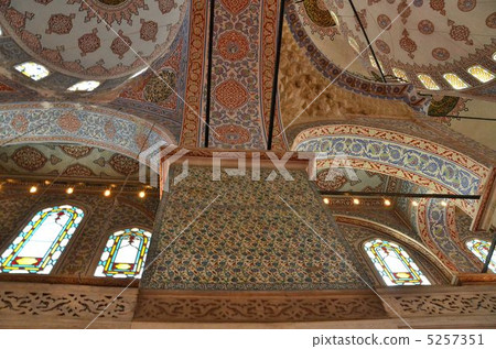 Blue tile which became the origin of the name of Blue Mosque of Sultan Ahmet · Jamie 5257351