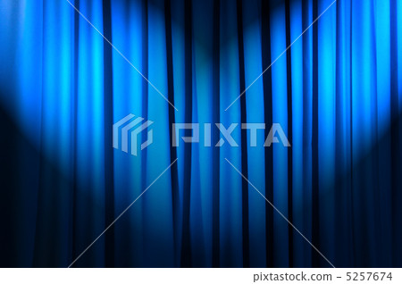 Brightly lit curtains in theatre concept 5257674