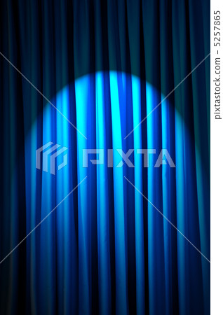 Brightly lit curtains in theatre concept 5257865