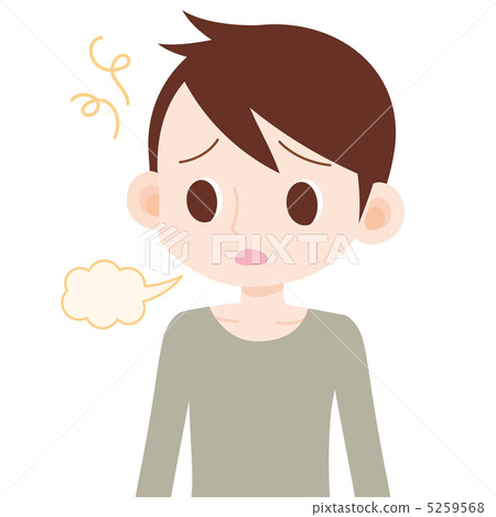 Male upper body sigh - Stock Illustration [5259568] - PIXTA