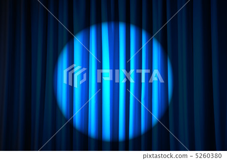 Brightly lit curtains in theatre concept 5260380
