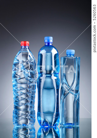 Water bottles as healthy drink concept 5260563