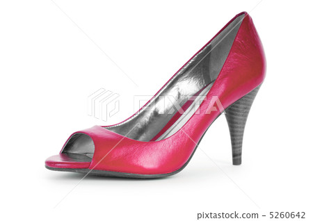 Red female shoes in fashion concept 5260642