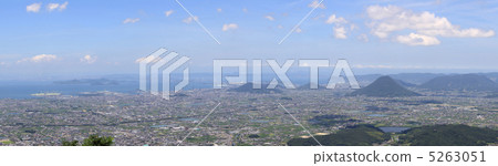 From Sanae mountain View Sanuki Plain, Sanuki Fuji, Seto Ohashi Bridge, Bisan Seto From Sanae mountain View Sanuki Plain, Sanuki Fuji, Seto Ohashi Bridge, Bisan Seto 5263051