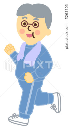 我的祖父正在慢跑。 5263303