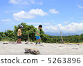 Children playing at Nakijin castle ruins 5263896