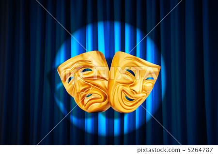 Theatre performance concept with masks 5264787