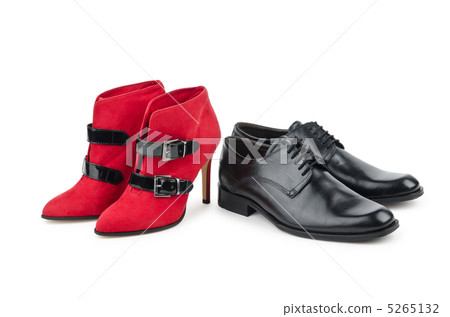 Male and female shoes on white Male and female shoes on white 5265132