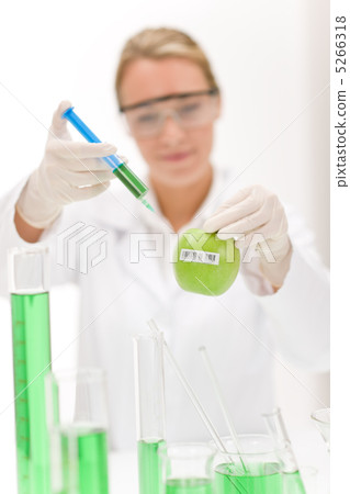Genetic engineering - scientist in laboratory 5266318