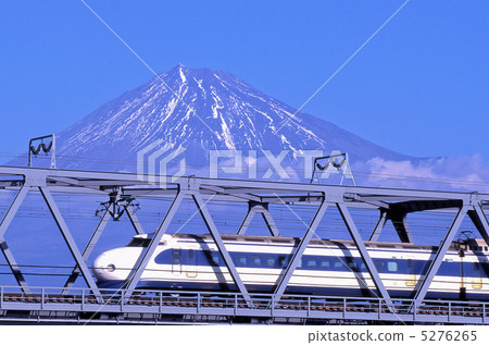 懷舊的新幹線和富士山 懷舊的新幹線和富士山 5276265