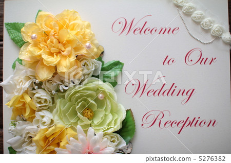 Wedding welcome board message card 5276382